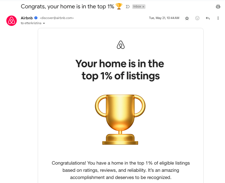 too happy campers, airbnb top 1%